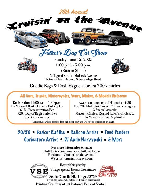 26th Annual Cruisin' On The Avenue Father's Day Car Show