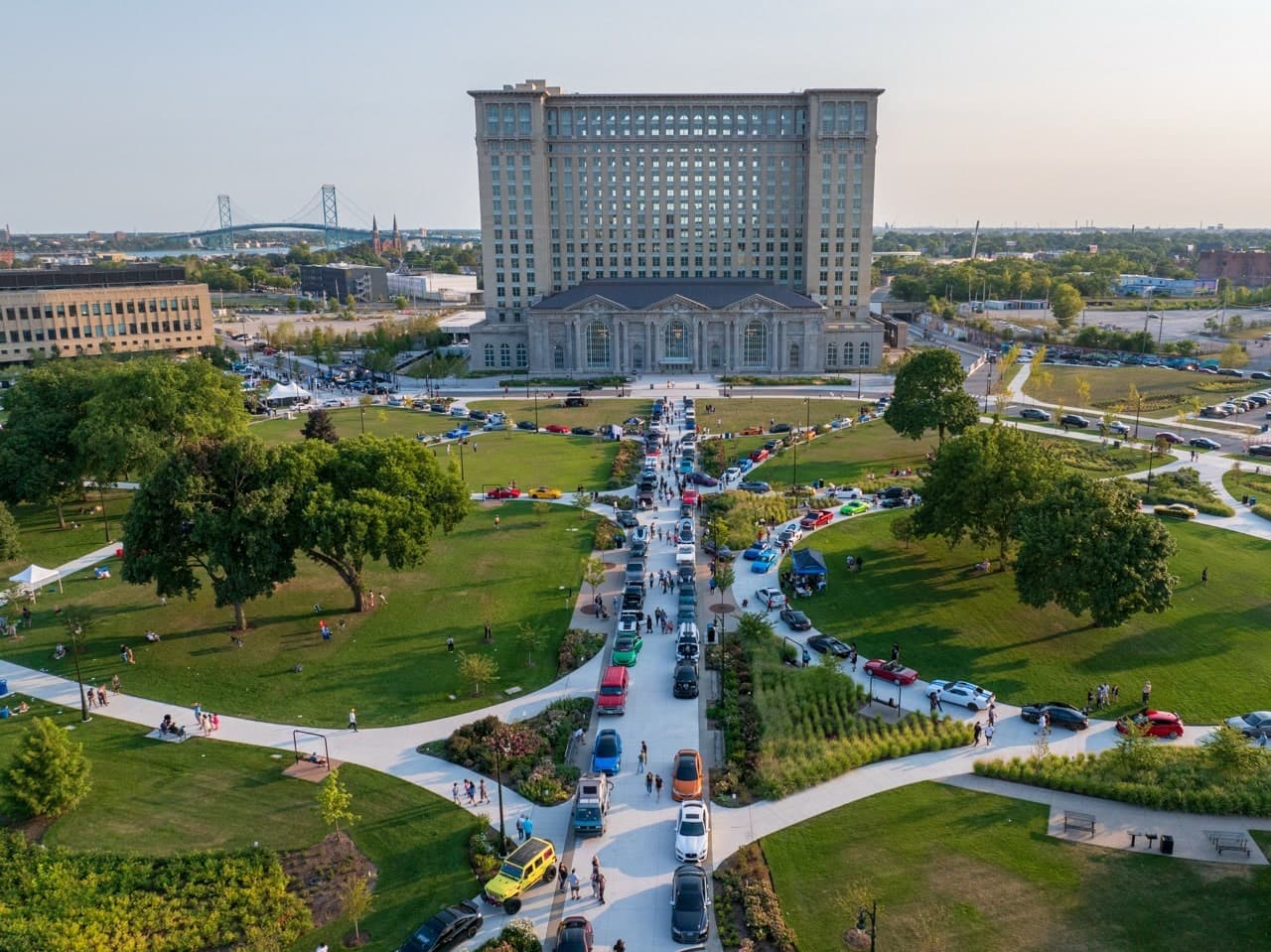 Cars At The Station Detroit