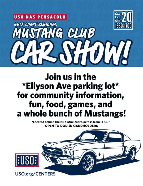 Gulf Coast Regional Mustang Club Car Show At NAS Pensacola