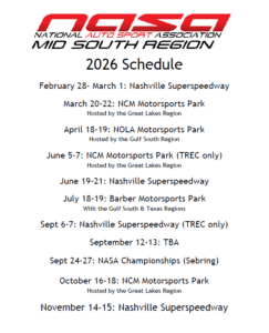 NASA HPDE Track Day at Nashville Superspeedway