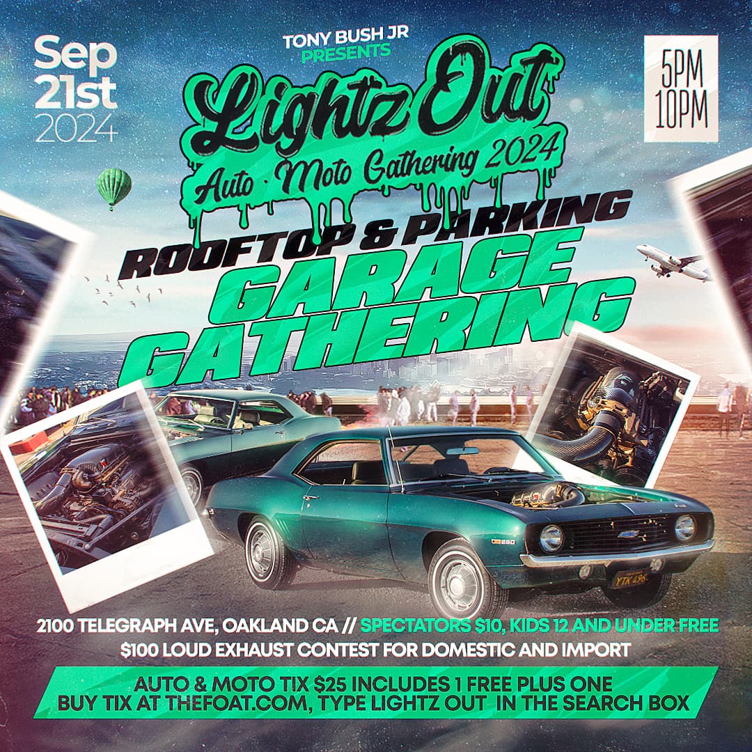 Lightz Out Rooftop Car Show Oakland