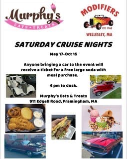 Saturday Cruise Nights at Murphy's Eats and Treats