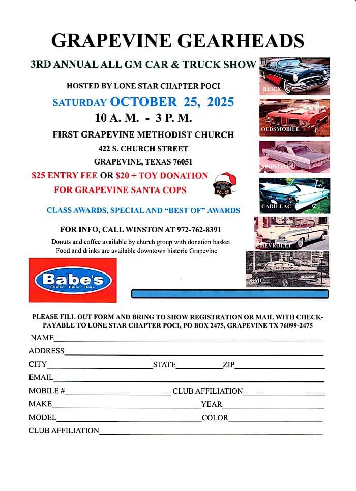 All GM Car and Truck Show Grapevine