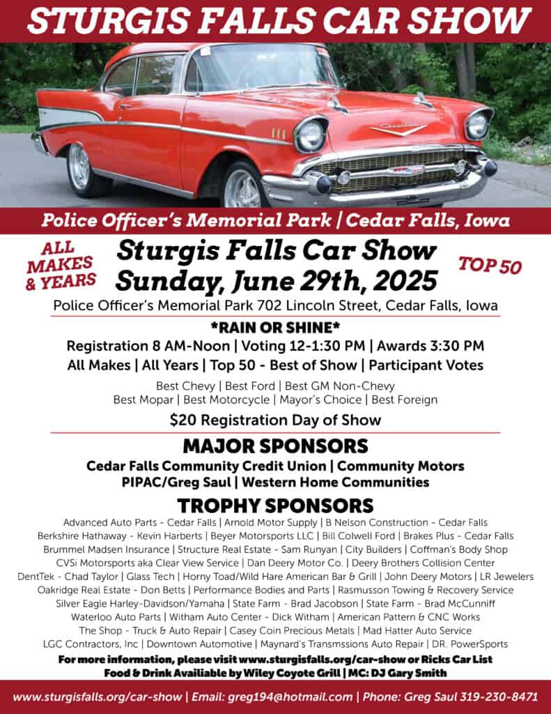 Sturgis Falls Car Show Cedar Falls