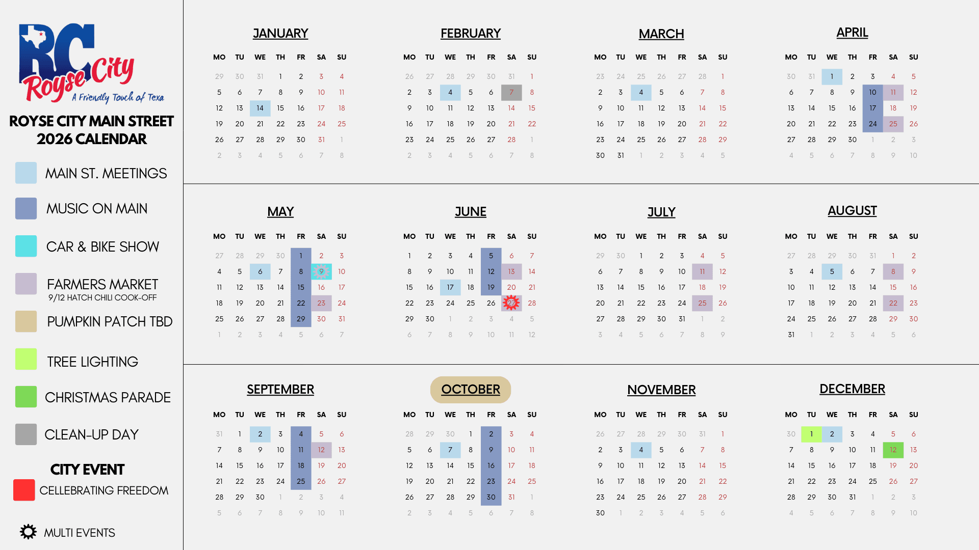 Royse City Main Street Car, Truck & Bike Show