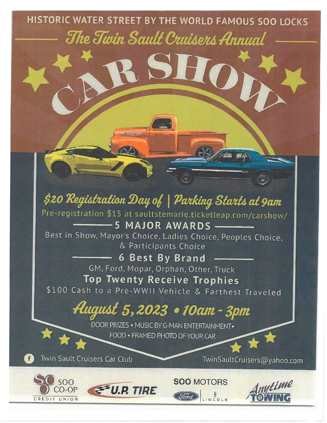 Twin Sault Cruisers Annual Car Show