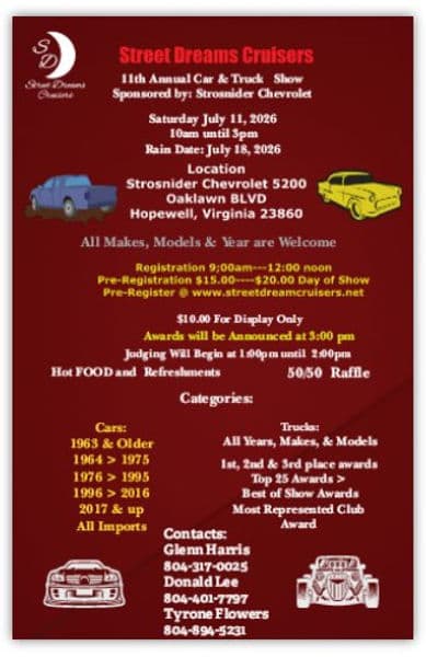 Street Dreams Cruisers Annual Car & Truck Show