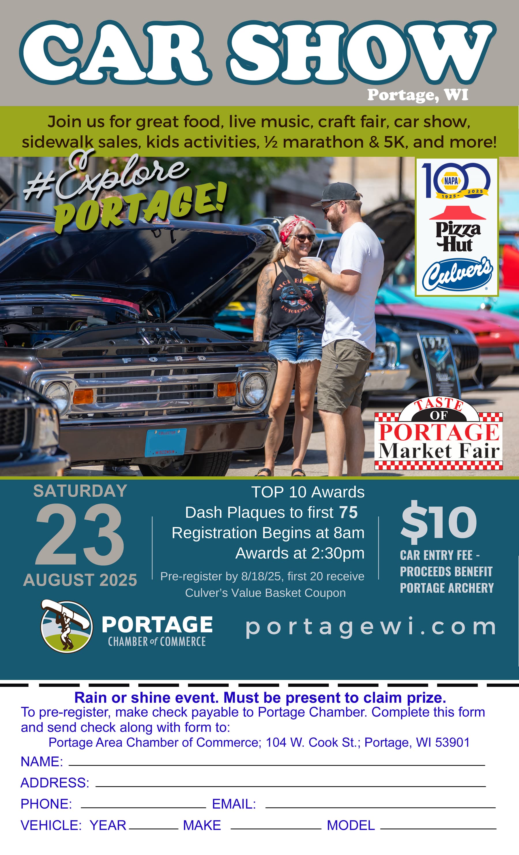 Classic Car & Truck Show at Taste of Portage