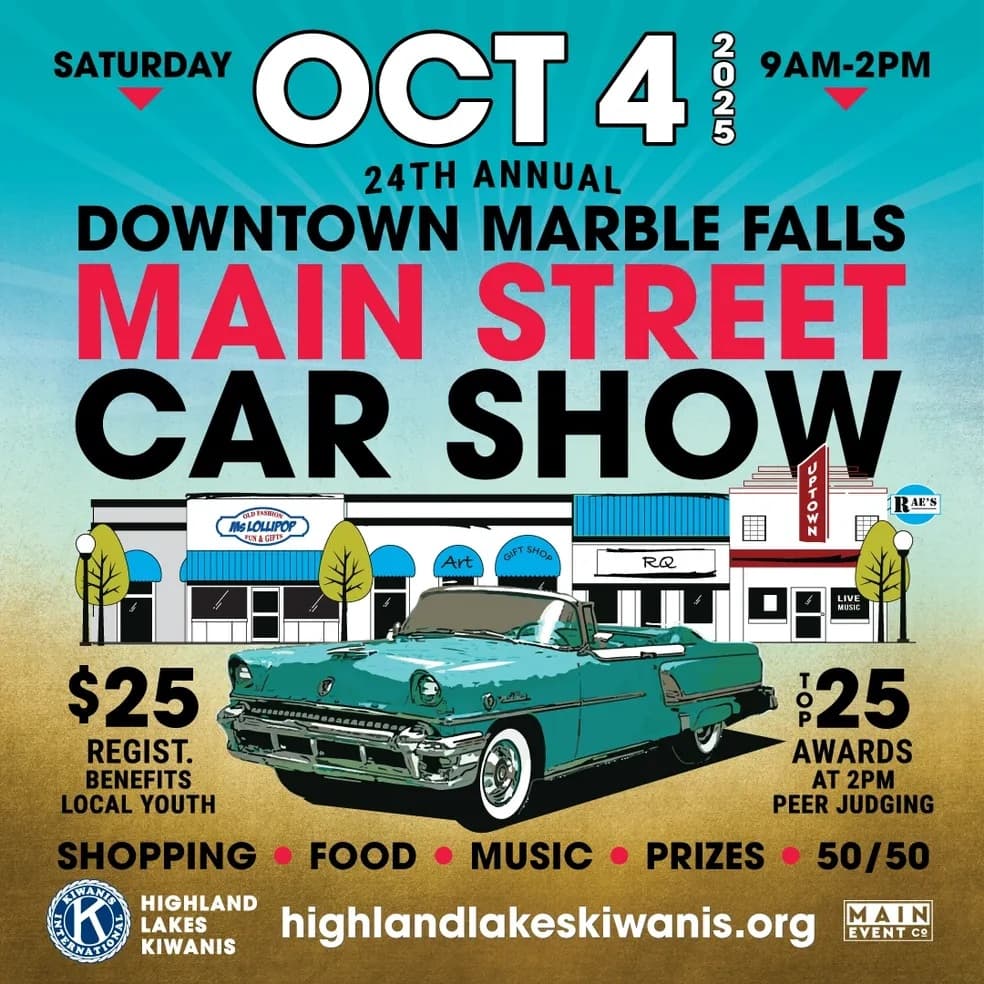 Marble Falls Main Street Car Show