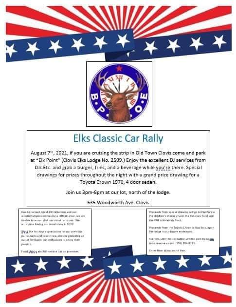 Clovis Elks Classic Car Rally