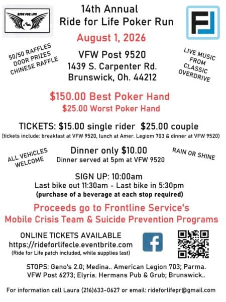 Ride for Life Poker Motorcycle Run