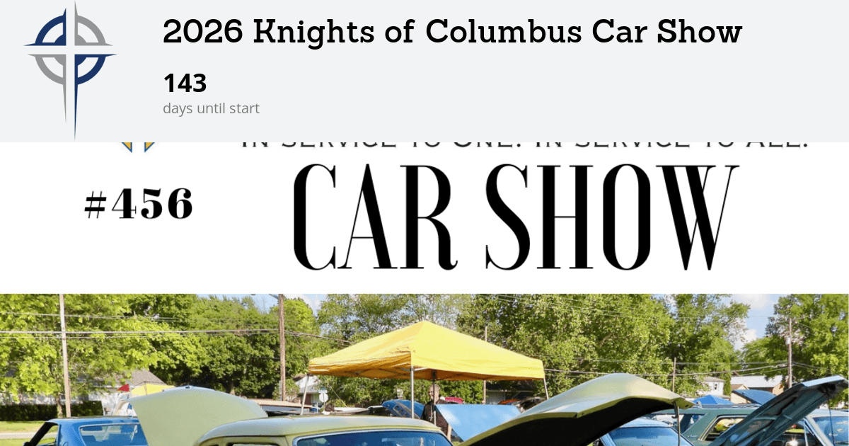 2026 Knights of Columbus Car Show - Schedule | Lafayette Catholic School System