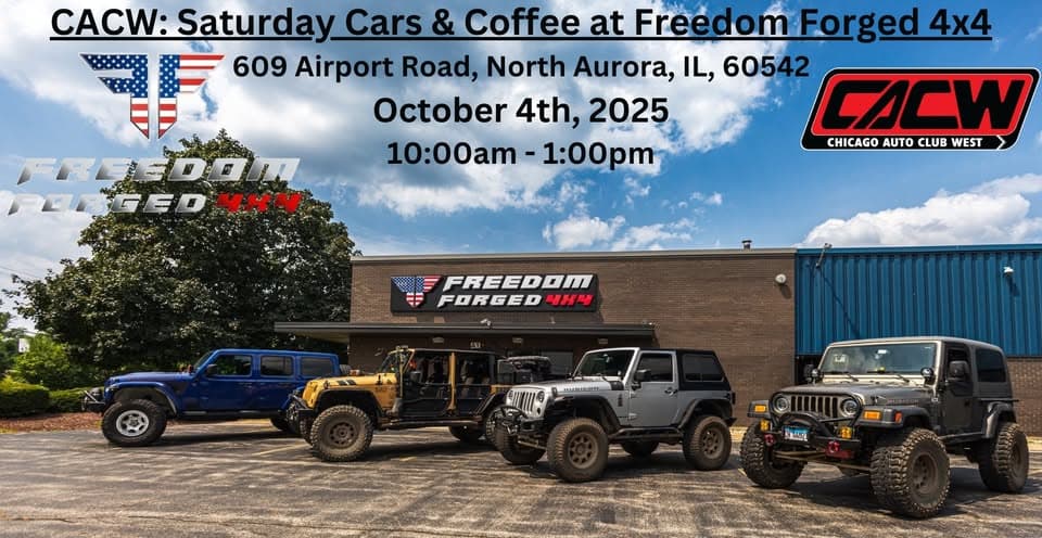 Saturday Cars & Coffee at Freedom Forged 4x4