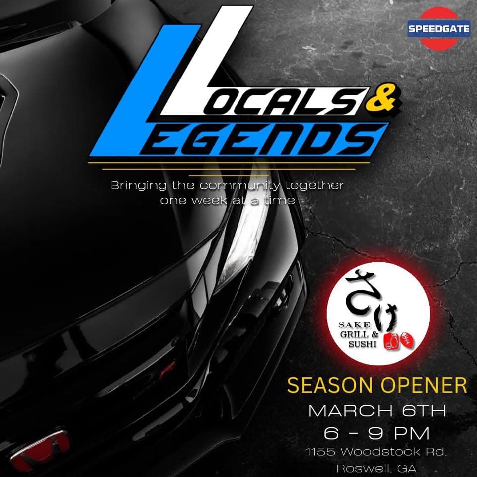 Locals and Legends - Weekly Car Meet - Sake in Roswell, GA