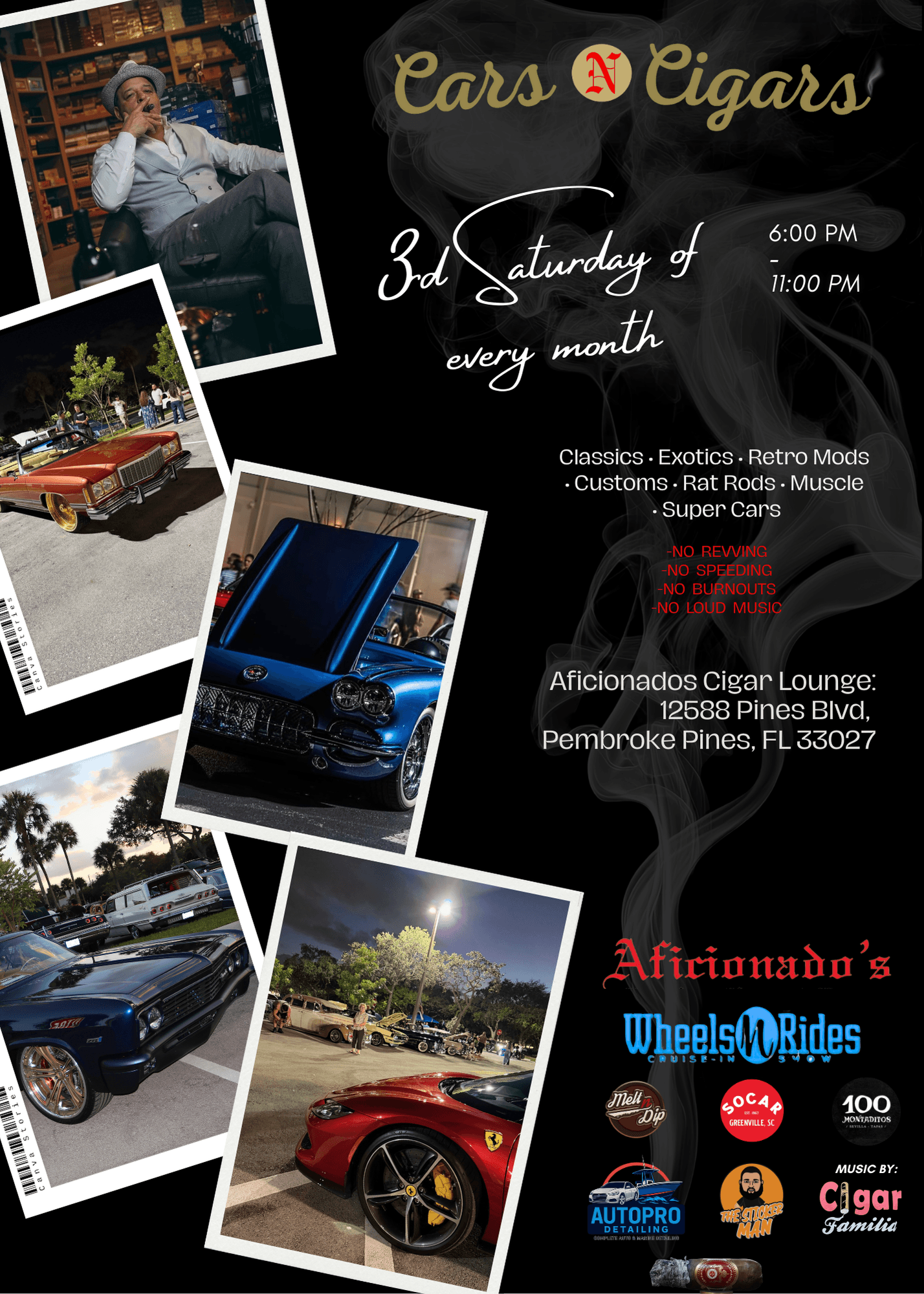 Cars N Cigars Pines | FLA Car Shows