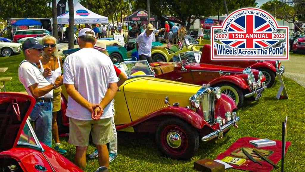 Wheels Across The Pond Car Show Celebrates 18th Anniversary In Jupiter Florida April 4th, 2026