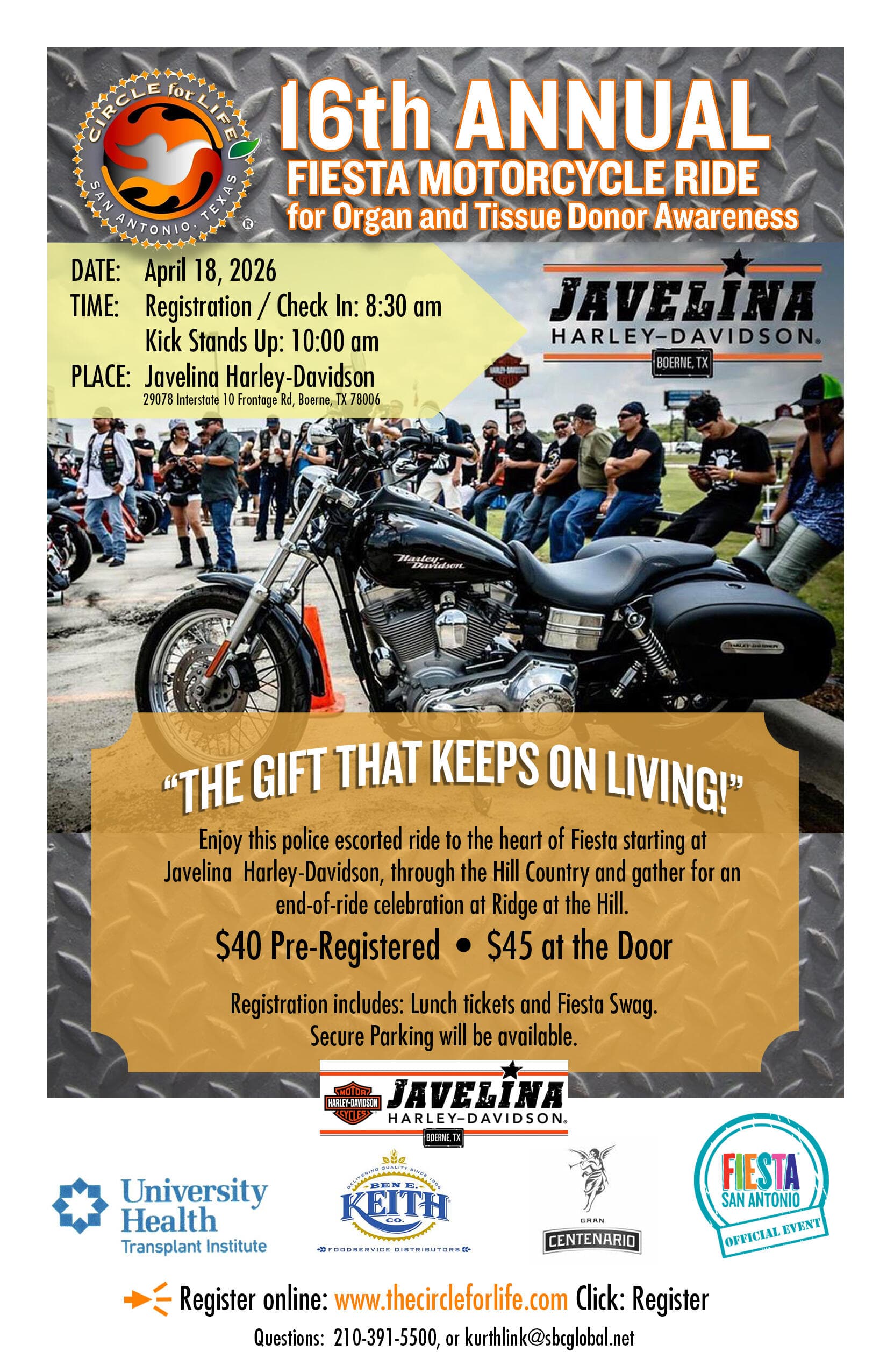 The Circle For Life Motorcycle Rally 2026