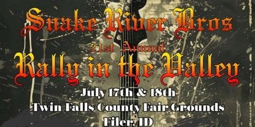 Snake River Bros 21st Annual Rally in the Valley 2026