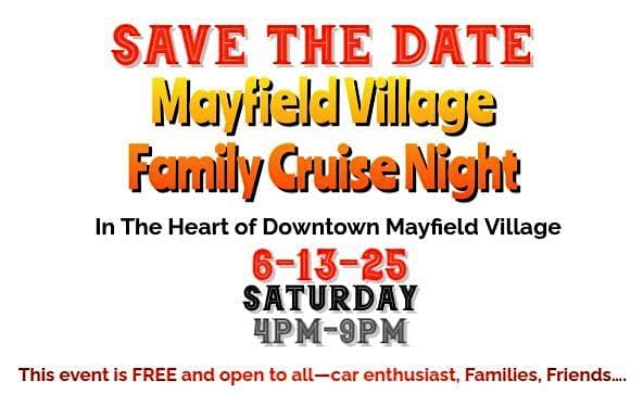 Mayfield Village Family Cruise 2026