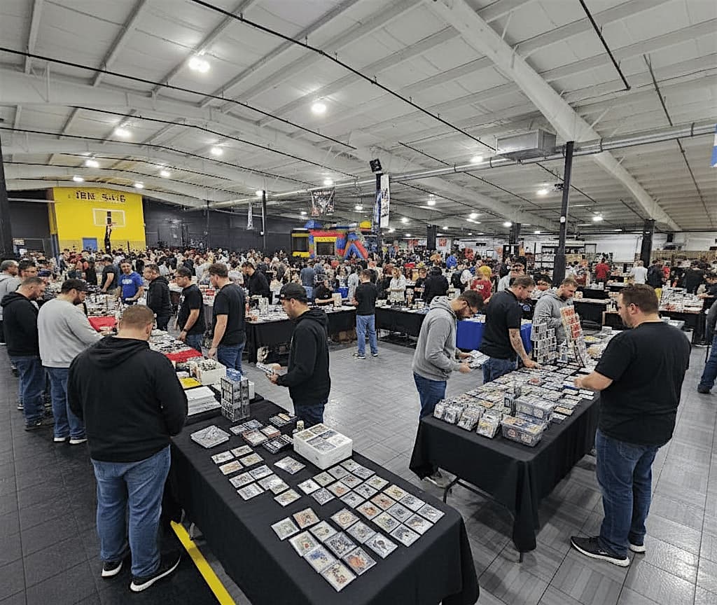 Card Show + Bounce Houses + BBQ