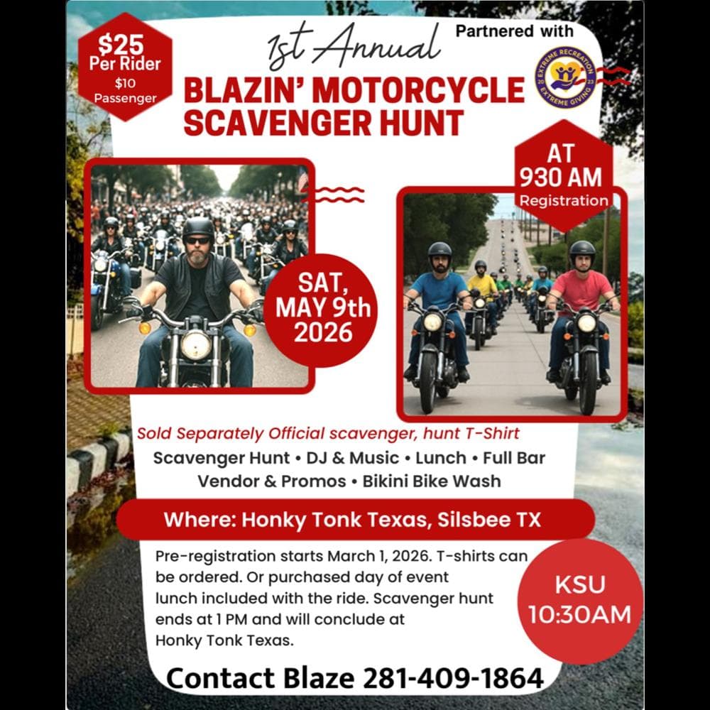 Blazin' Motorcycle Scavenger Hunt
