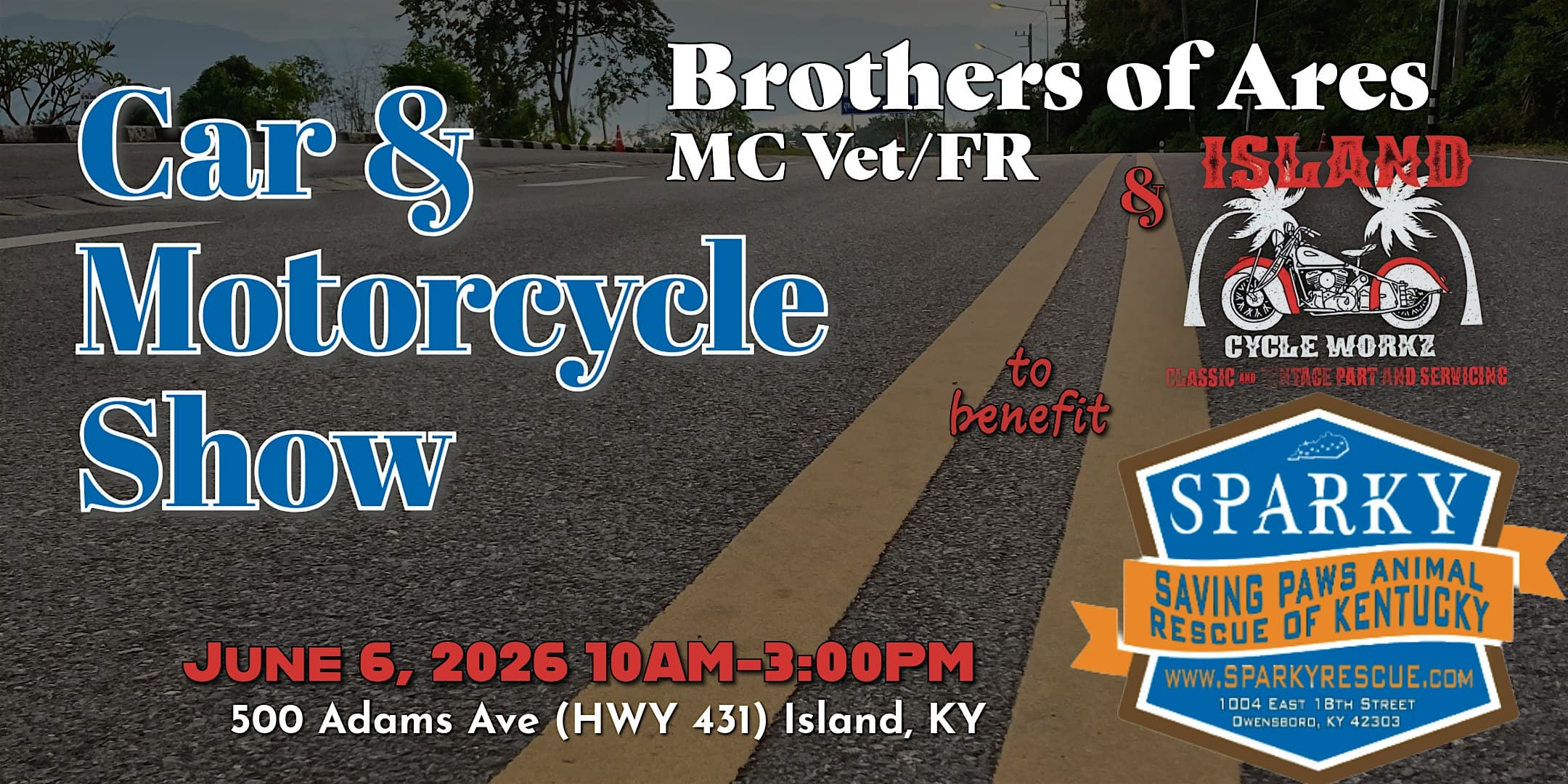 1st Annual Island Car & Motorcycle Show to benefit SparKY Rescue