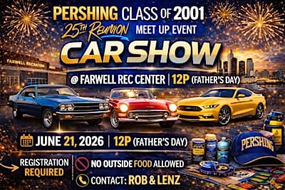 25th Reunion PHS class of 2001: Class meet up. Car show