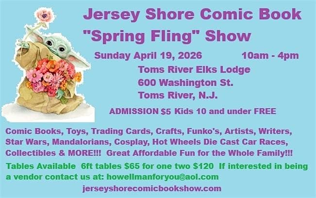 The Jersey Shore Spring Fling Comic Book Show
