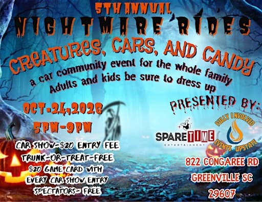 5th Annual Nightmare Rides: Creatures, Cars, and Candy