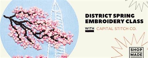 District Spring Embroidery Class w/Capital Stitch Co