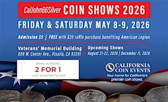 Visalia Coin Show | Gold, Silver, Coins, Banknotes | Free Appraisals