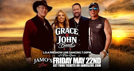 Grace & John Band & LDA Preshow Line Dancing at Jamo's Live