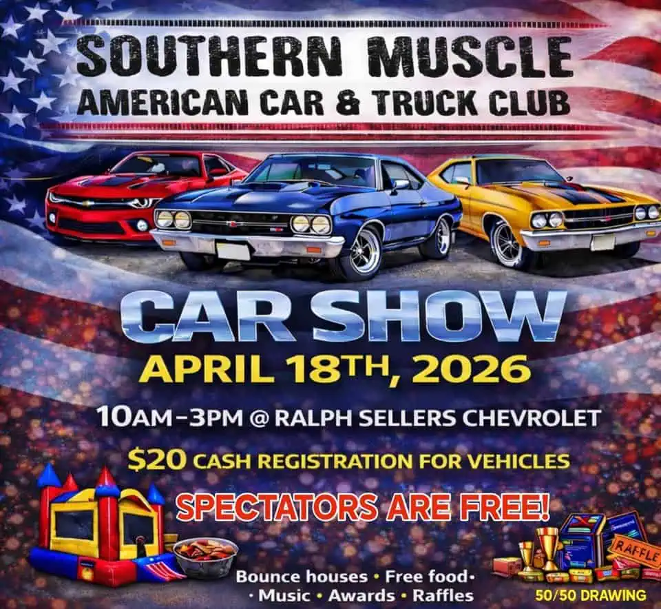 Southern Muscle Car Show at Ralph Sellers Chevrolet