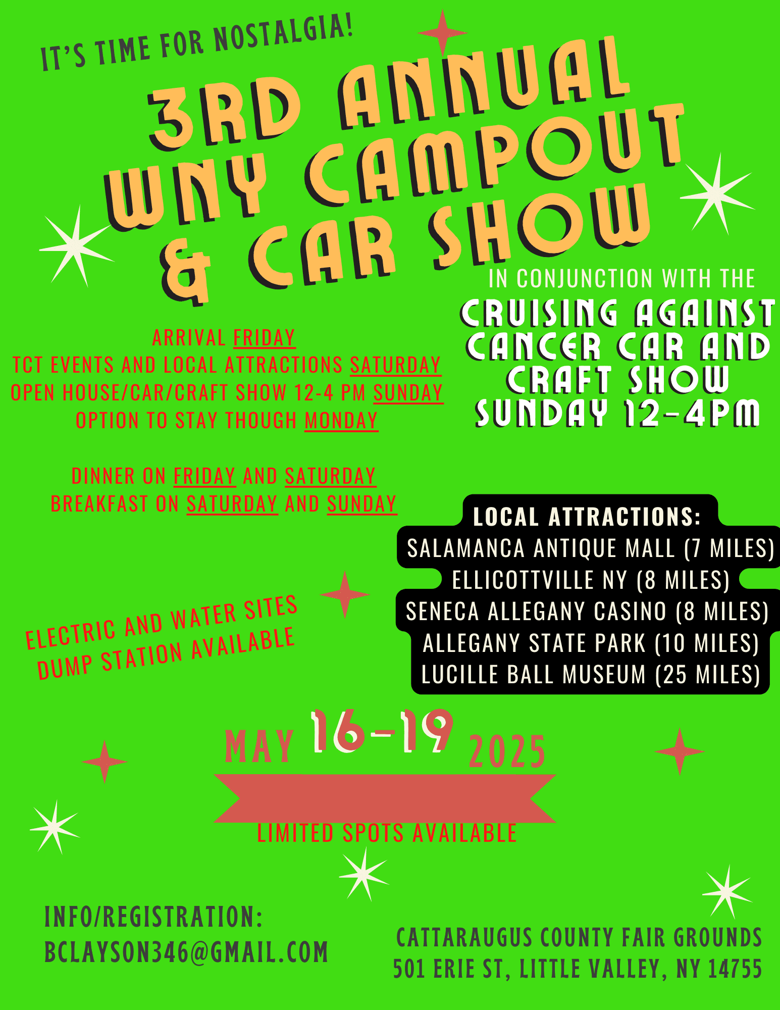 3rd Annual WNY Campout & Car Show