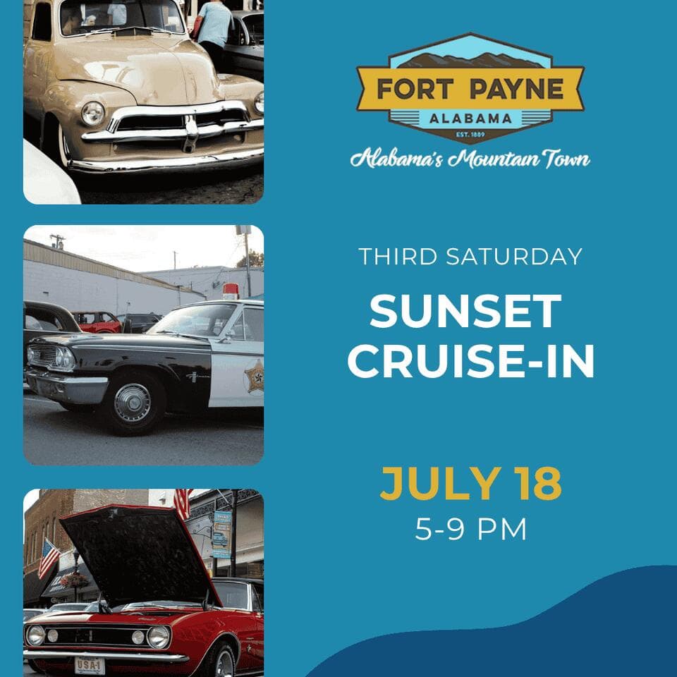 Third Saturday Cruise-In returns July 18 in Fort Payne - NewsBreak