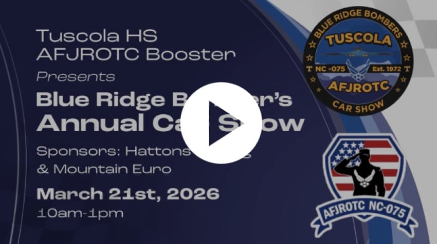 Blue Ridge Bombers Annual Car Show 2026 | Tuscola High School Waynesville NC, Blue Ridge Bombers...