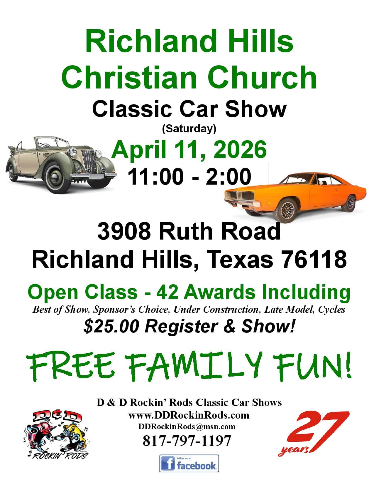 Richland Hills Christian Church Classic Car Show