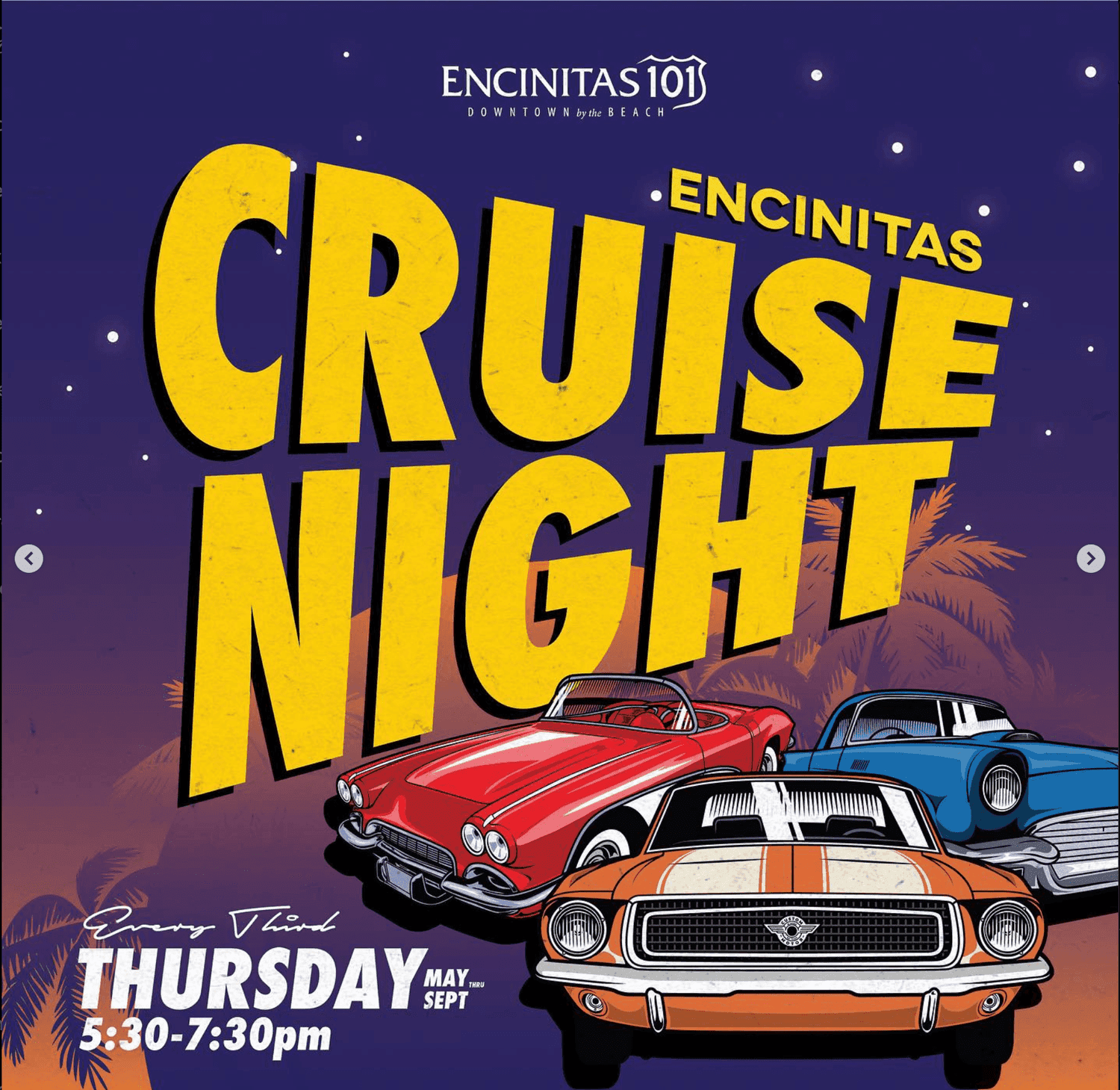 Encinitas Cruise Night: July 2026
