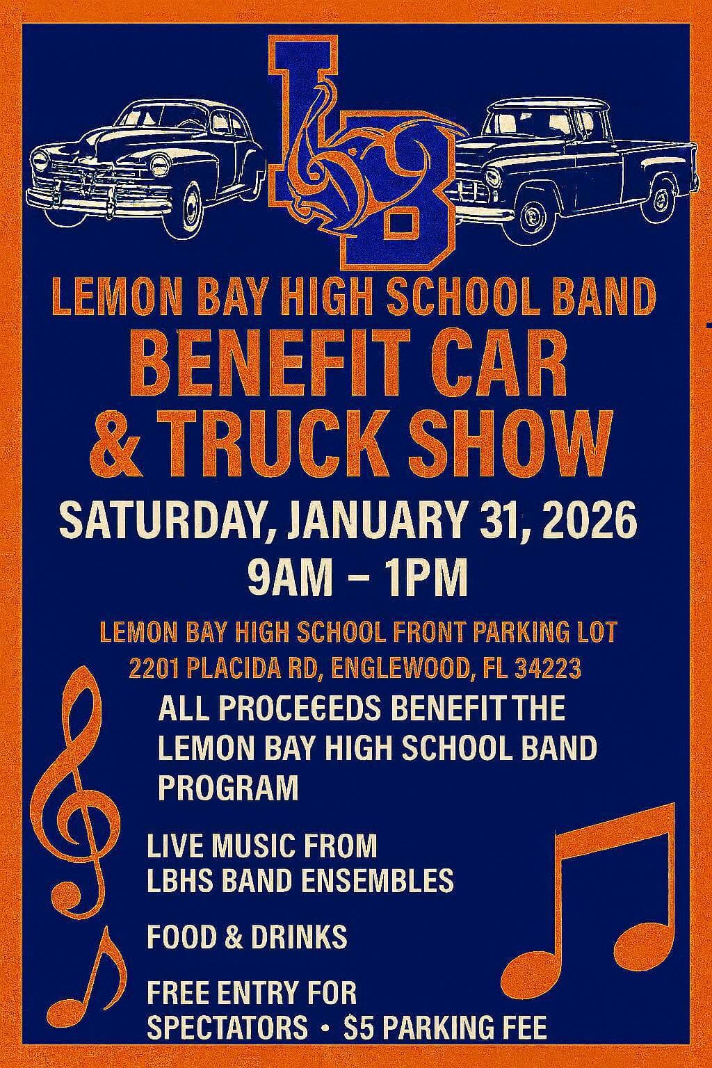LBHS Band 2026 Car & Truck Show