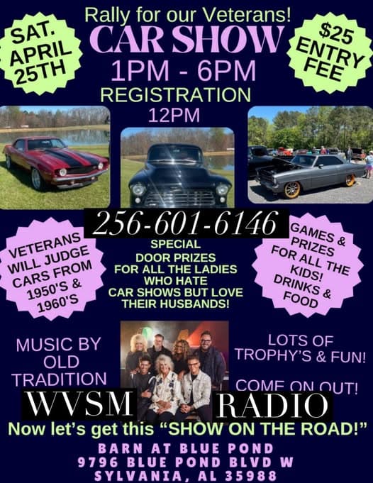 Rally for our Veterans! CAR SHOW