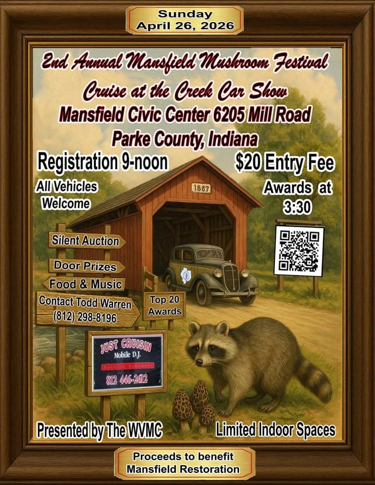 2nd Annual Mansfield Mushroom Festival Cruise at the Creek Car Show
