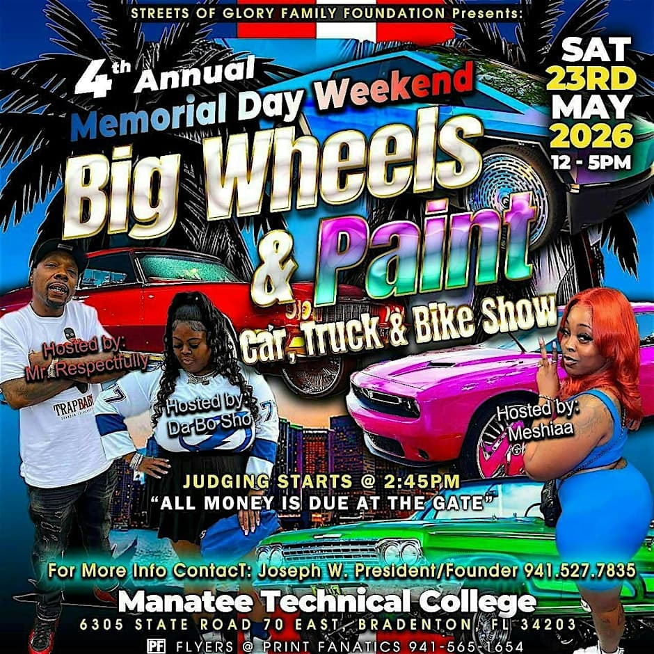4th Annual Memorial Day Weekend Big Wheels & Paint Car Show