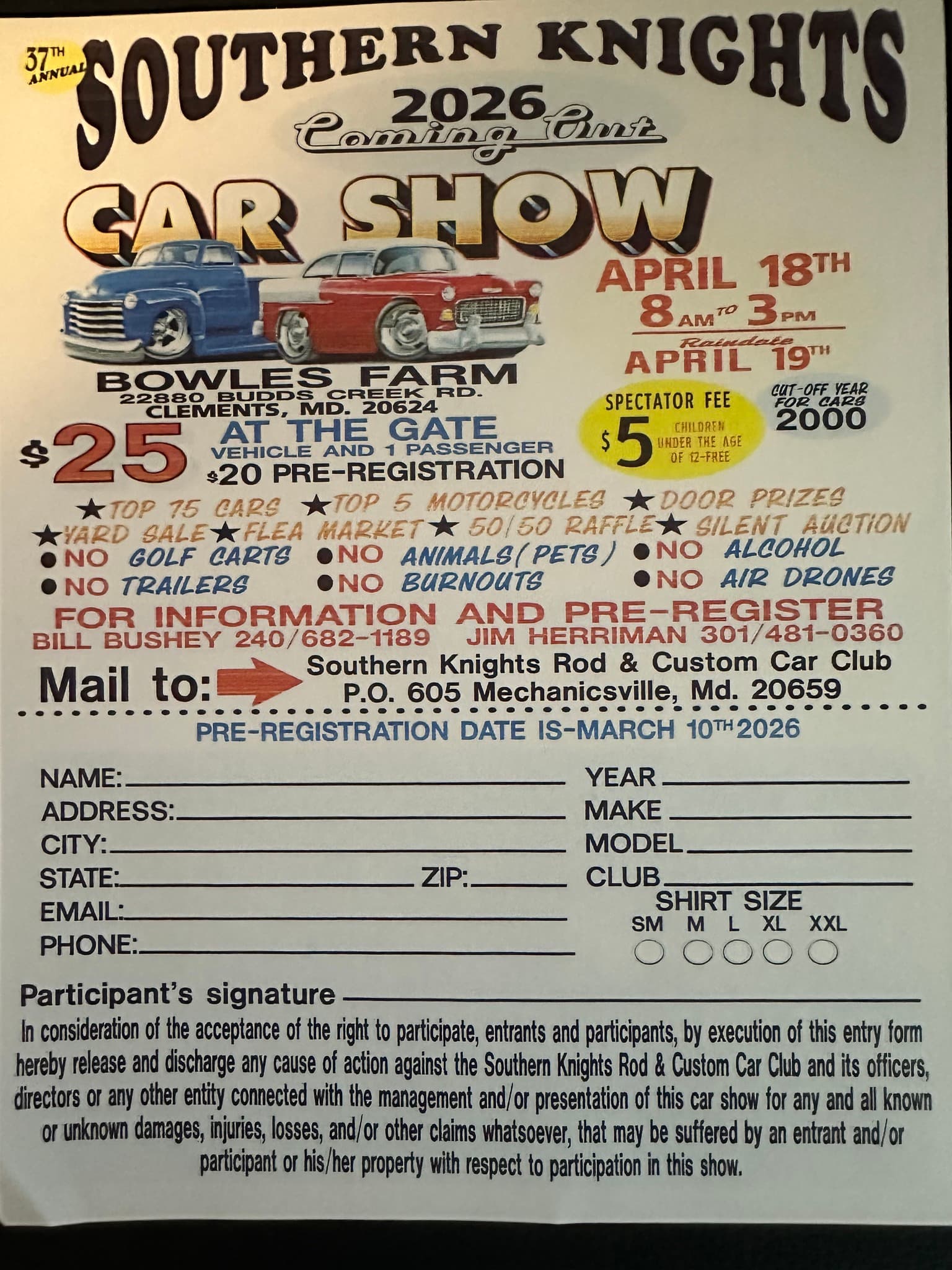 Southern Knights 2026 Coming Out Car & Bike Show