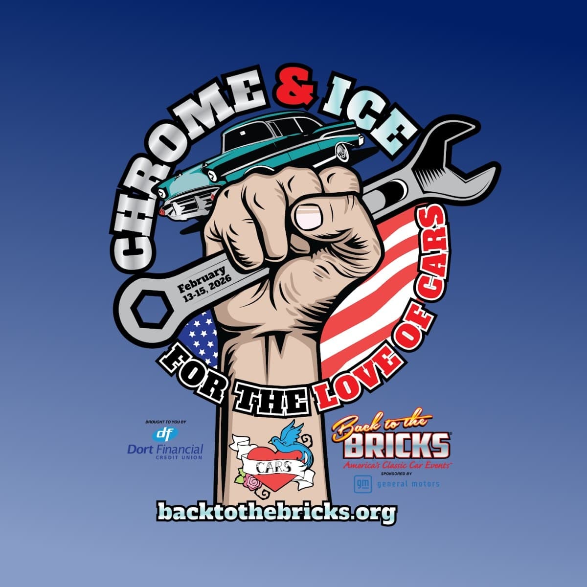 Back To Bricks CHROME & ICE Winter Indoor Car Show