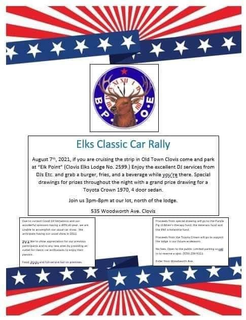 Clovis Elks Classic Car Rally