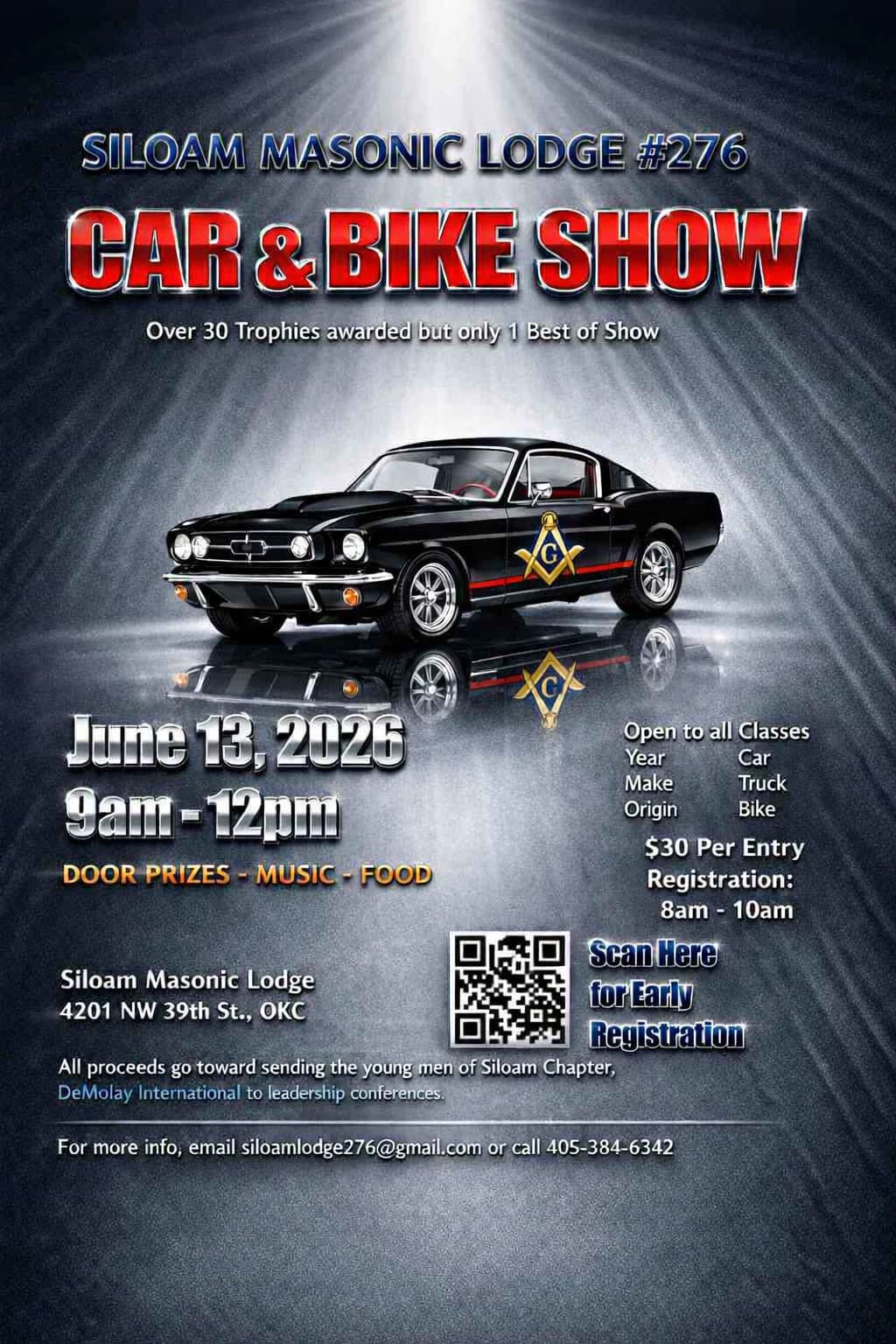 Siloam Masonic Lodge #276 Car & Bike Show